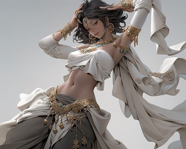 An Image Showcasing A Skilled Belly Dancer Mid-Performance, Commanding The Stage With A Fierce, Confident Stance